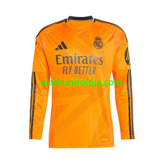 Camisola Real Madrid Homem Equipamento Segundo 2024-2025 Manga Comprida